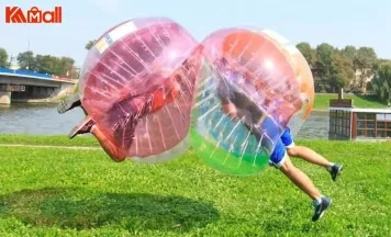 sustainable zorb ball with a person